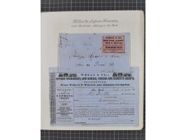 1848/60 (ca.), Eastern Express Companies, just over twenty items, written-up on pages, noting Adams Express Company, New York
