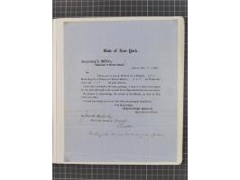 1848/60 (ca.), Eastern Express Companies, just over twenty items, written-up on pages, noting Adams Express Company, New York