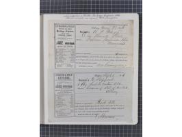 1848/60 (ca.), Eastern Express Companies, just over twenty items, written-up on pages, noting Adams Express Company, New York