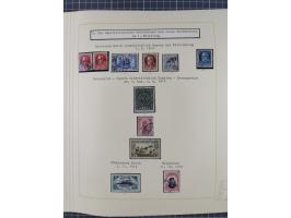 1859/1975 (ca.), postfrische/ungebrauchte und gestempelte Themensammlung “Der imperialistische Weltkrieg 1914/18”, inkl. Kolo