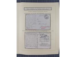 1859/1975 (ca.), postfrische/ungebrauchte und gestempelte Themensammlung “Der imperialistische Weltkrieg 1914/18”, inkl. Kolo