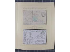 1859/1975 (ca.), postfrische/ungebrauchte und gestempelte Themensammlung “Der imperialistische Weltkrieg 1914/18”, inkl. Kolo