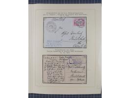 1859/1975 (ca.), postfrische/ungebrauchte und gestempelte Themensammlung “Der imperialistische Weltkrieg 1914/18”, inkl. Kolo