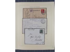 1859/1975 (ca.), postfrische/ungebrauchte und gestempelte Themensammlung “Der imperialistische Weltkrieg 1914/18”, inkl. Kolo