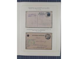 1859/1975 (ca.), postfrische/ungebrauchte und gestempelte Themensammlung “Der imperialistische Weltkrieg 1914/18”, inkl. Kolo