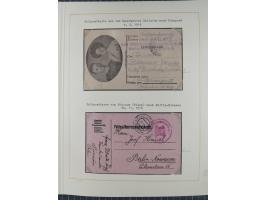 1859/1975 (ca.), postfrische/ungebrauchte und gestempelte Themensammlung “Der imperialistische Weltkrieg 1914/18”, inkl. Kolo