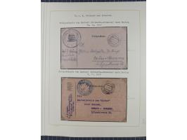 1859/1975 (ca.), postfrische/ungebrauchte und gestempelte Themensammlung “Der imperialistische Weltkrieg 1914/18”, inkl. Kolo