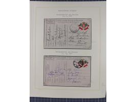 1859/1975 (ca.), postfrische/ungebrauchte und gestempelte Themensammlung “Der imperialistische Weltkrieg 1914/18”, inkl. Kolo