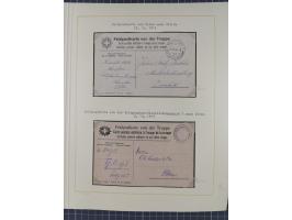 1859/1975 (ca.), postfrische/ungebrauchte und gestempelte Themensammlung “Der imperialistische Weltkrieg 1914/18”, inkl. Kolo