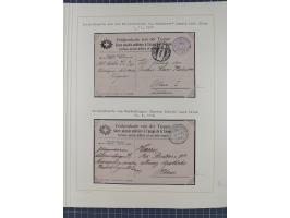 1859/1975 (ca.), postfrische/ungebrauchte und gestempelte Themensammlung “Der imperialistische Weltkrieg 1914/18”, inkl. Kolo