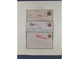 1859/1975 (ca.), postfrische/ungebrauchte und gestempelte Themensammlung “Der imperialistische Weltkrieg 1914/18”, inkl. Kolo
