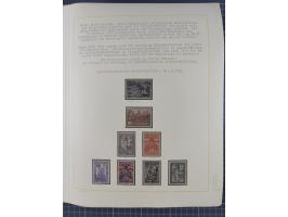 1859/1975 (ca.), postfrische/ungebrauchte und gestempelte Themensammlung “Der imperialistische Weltkrieg 1914/18”, inkl. Kolo