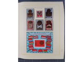 1859/1975 (ca.), postfrische/ungebrauchte und gestempelte Themensammlung “Der imperialistische Weltkrieg 1914/18”, inkl. Kolo