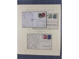 1859/1975 (ca.), postfrische/ungebrauchte und gestempelte Themensammlung “Der imperialistische Weltkrieg 1914/18”, inkl. Kolo