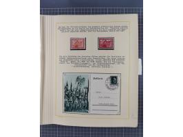 1859/1975 (ca.), postfrische/ungebrauchte und gestempelte Themensammlung “Der imperialistische Weltkrieg 1914/18”, inkl. Kolo