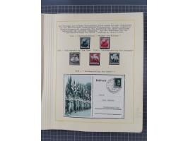 1859/1975 (ca.), postfrische/ungebrauchte und gestempelte Themensammlung “Der imperialistische Weltkrieg 1914/18”, inkl. Kolo