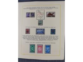 1859/1975 (ca.), postfrische/ungebrauchte und gestempelte Themensammlung “Der imperialistische Weltkrieg 1914/18”, inkl. Kolo