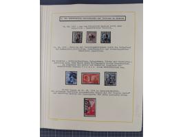 1859/1975 (ca.), postfrische/ungebrauchte und gestempelte Themensammlung “Der imperialistische Weltkrieg 1914/18”, inkl. Kolo