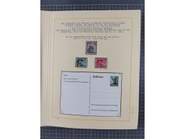 1859/1975 (ca.), postfrische/ungebrauchte und gestempelte Themensammlung “Der imperialistische Weltkrieg 1914/18”, inkl. Kolo