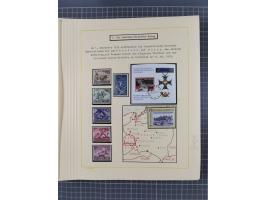 1859/1975 (ca.), postfrische/ungebrauchte und gestempelte Themensammlung “Der imperialistische Weltkrieg 1914/18”, inkl. Kolo