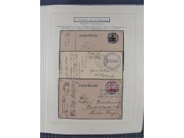1859/1975 (ca.), postfrische/ungebrauchte und gestempelte Themensammlung “Der imperialistische Weltkrieg 1914/18”, inkl. Kolo