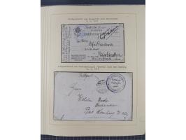 1859/1975 (ca.), postfrische/ungebrauchte und gestempelte Themensammlung “Der imperialistische Weltkrieg 1914/18”, inkl. Kolo