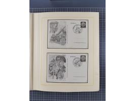 1859/1975 (ca.), postfrische/ungebrauchte und gestempelte Themensammlung “Der imperialistische Weltkrieg 1914/18”, inkl. Kolo