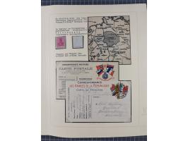 1859/1975 (ca.), postfrische/ungebrauchte und gestempelte Themensammlung “Der imperialistische Weltkrieg 1914/18”, inkl. Kolo