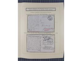 1859/1975 (ca.), postfrische/ungebrauchte und gestempelte Themensammlung “Der imperialistische Weltkrieg 1914/18”, inkl. Kolo