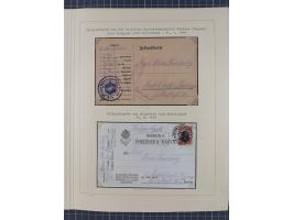 1859/1975 (ca.), postfrische/ungebrauchte und gestempelte Themensammlung “Der imperialistische Weltkrieg 1914/18”, inkl. Kolo