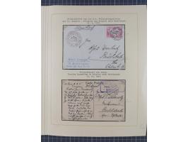 1859/1975 (ca.), postfrische/ungebrauchte und gestempelte Themensammlung “Der imperialistische Weltkrieg 1914/18”, inkl. Kolo