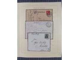 1859/1975 (ca.), postfrische/ungebrauchte und gestempelte Themensammlung “Der imperialistische Weltkrieg 1914/18”, inkl. Kolo