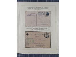 1859/1975 (ca.), postfrische/ungebrauchte und gestempelte Themensammlung “Der imperialistische Weltkrieg 1914/18”, inkl. Kolo