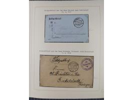 1859/1975 (ca.), postfrische/ungebrauchte und gestempelte Themensammlung “Der imperialistische Weltkrieg 1914/18”, inkl. Kolo