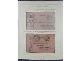 1859/1975 (ca.), postfrische/ungebrauchte und gestempelte Themensammlung “Der imperialistische Weltkrieg 1914/18”, inkl. Kolo