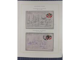 1859/1975 (ca.), postfrische/ungebrauchte und gestempelte Themensammlung “Der imperialistische Weltkrieg 1914/18”, inkl. Kolo