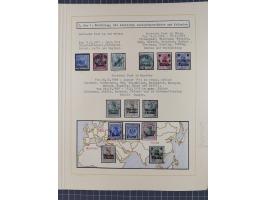 1859/1975 (ca.), postfrische/ungebrauchte und gestempelte Themensammlung “Der imperialistische Weltkrieg 1914/18”, inkl. Kolo