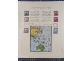 1859/1975 (ca.), postfrische/ungebrauchte und gestempelte Themensammlung “Der imperialistische Weltkrieg 1914/18”, inkl. Kolo