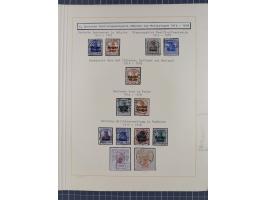 1859/1975 (ca.), postfrische/ungebrauchte und gestempelte Themensammlung “Der imperialistische Weltkrieg 1914/18”, inkl. Kolo