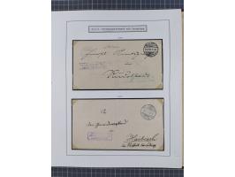 1859/1975 (ca.), postfrische/ungebrauchte und gestempelte Themensammlung “Der imperialistische Weltkrieg 1914/18”, inkl. Kolo