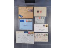 1845/1970, over 100 covers &amp; cards starting pre-philatelic letter with red oval India, Srinagar and Patiala States, regis