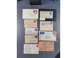 1845/1970, over 100 covers &amp; cards starting pre-philatelic letter with red oval India, Srinagar and Patiala States, regis