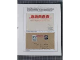 1920/45, HLUCIN - 'Hultschiner Ländchen' collection on 30 album leaves in album, starting with first Czechoslovakian post 4.2