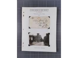 1777/1849, 17 envelopes including red and black bishop marks, No.1 cancellation on penny post envelope Windsor to Brighton, C