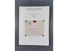 1777/1849, 17 envelopes including red and black bishop marks, No.1 cancellation on penny post envelope Windsor to Brighton, C