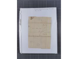 1777/1849, 17 envelopes including red and black bishop marks, No.1 cancellation on penny post envelope Windsor to Brighton, C