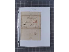 1777/1849, 17 envelopes including red and black bishop marks, No.1 cancellation on penny post envelope Windsor to Brighton, C