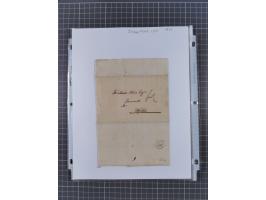 1777/1849, 17 envelopes including red and black bishop marks, No.1 cancellation on penny post envelope Windsor to Brighton, C