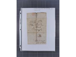 1777/1849, 17 envelopes including red and black bishop marks, No.1 cancellation on penny post envelope Windsor to Brighton, C