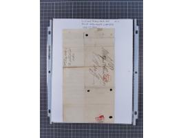 1777/1849, 17 envelopes including red and black bishop marks, No.1 cancellation on penny post envelope Windsor to Brighton, C